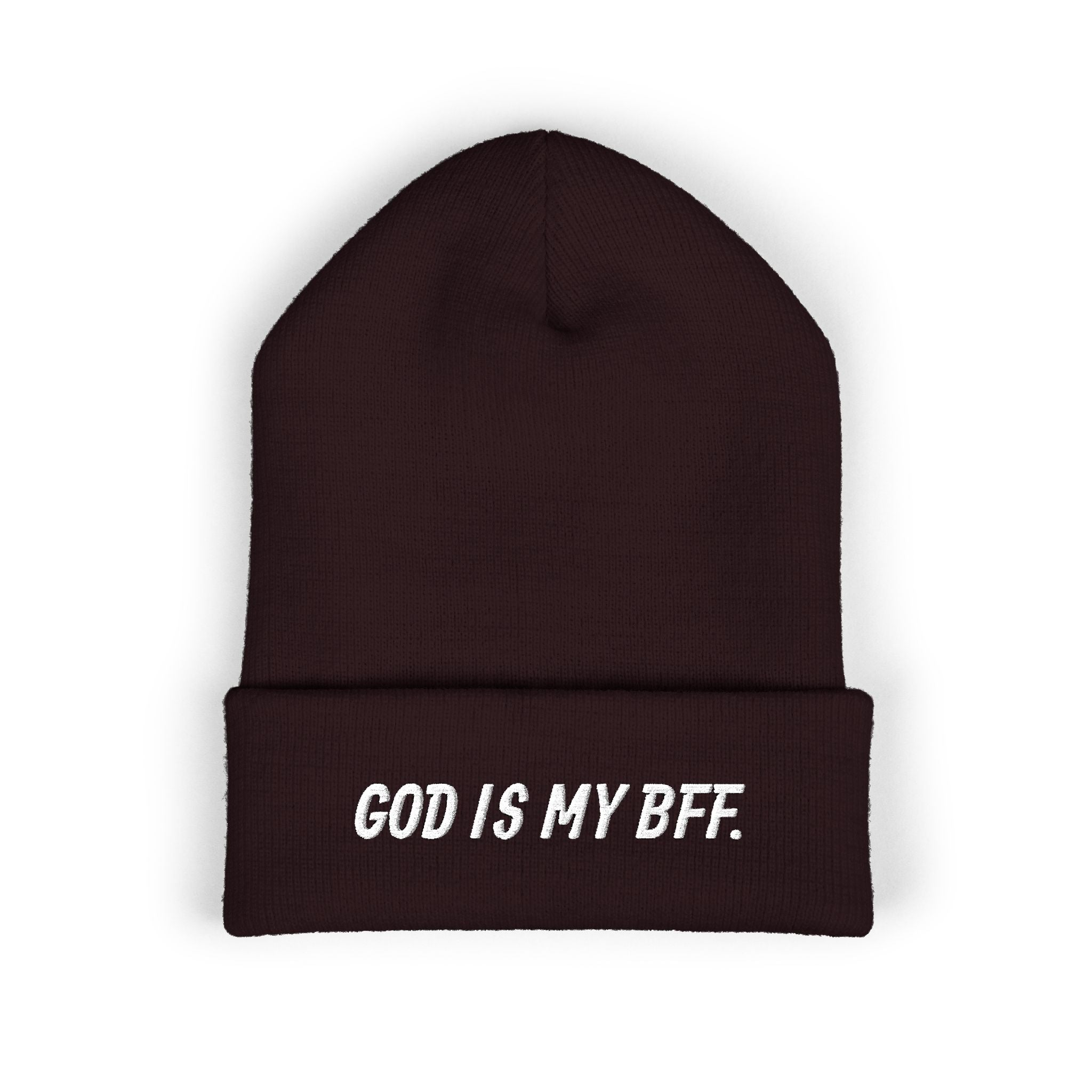 God Is My BFF Embroidered Beanie
