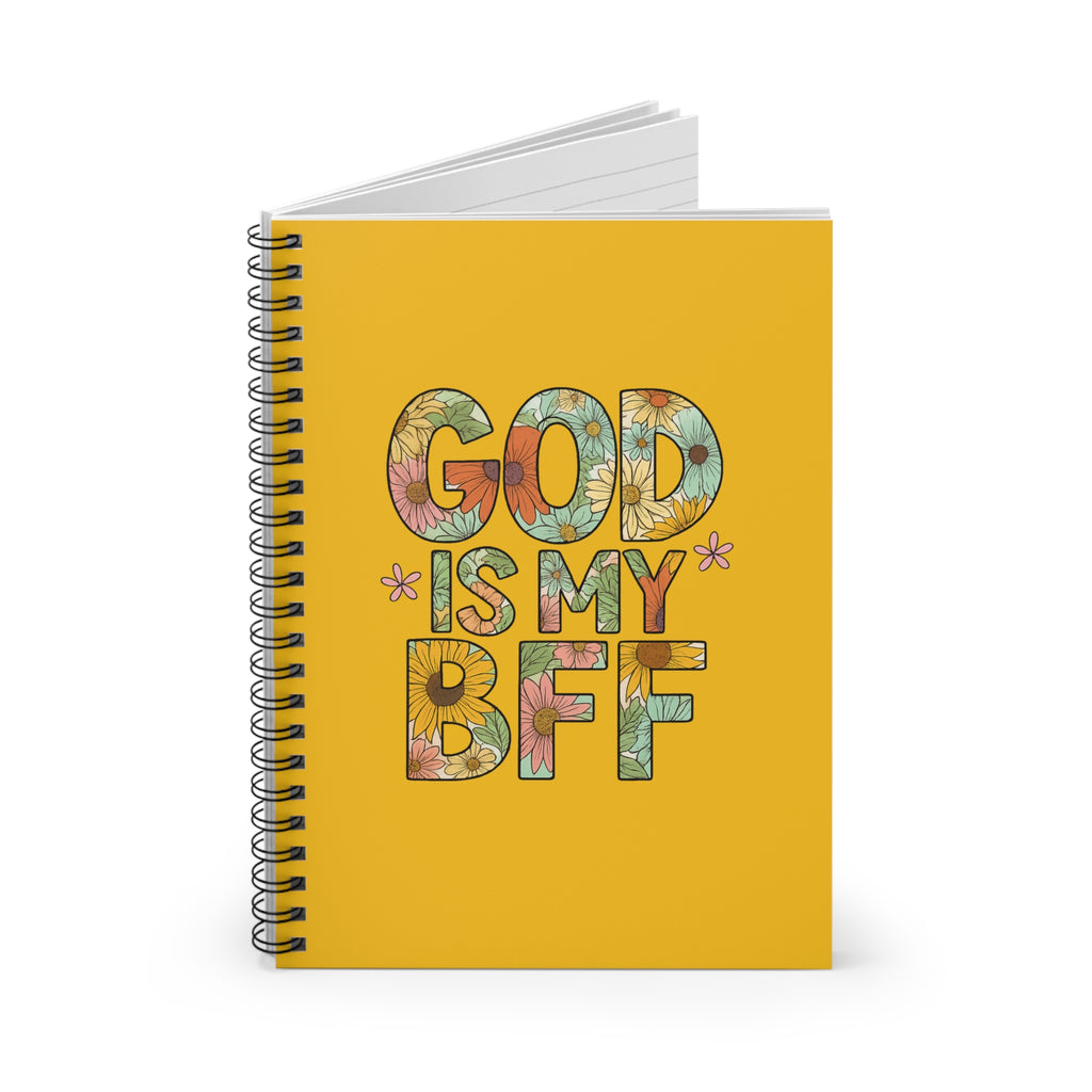 God Is My BFF Floral Notebook