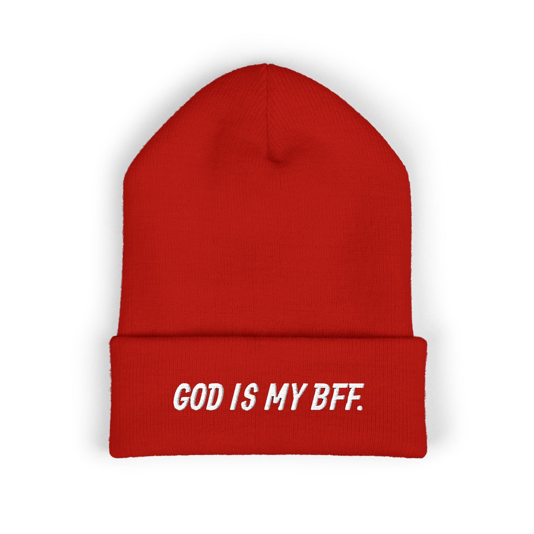 God Is My BFF Embroidered Beanie