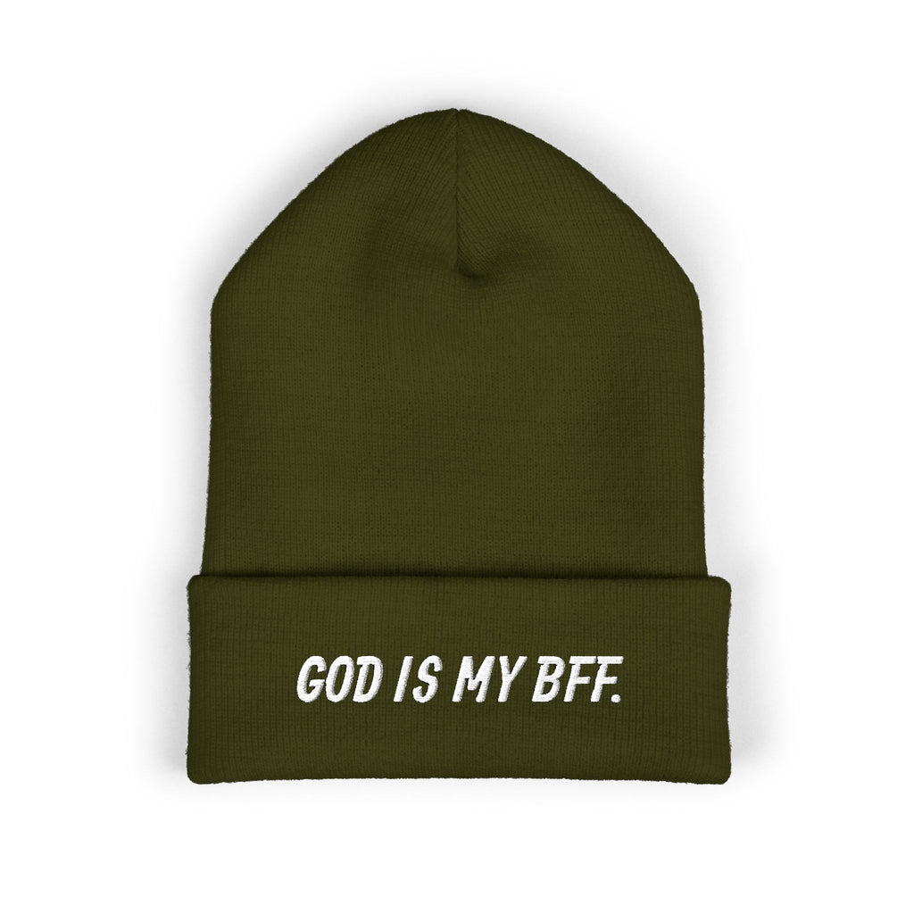 God Is My BFF Embroidered Beanie
