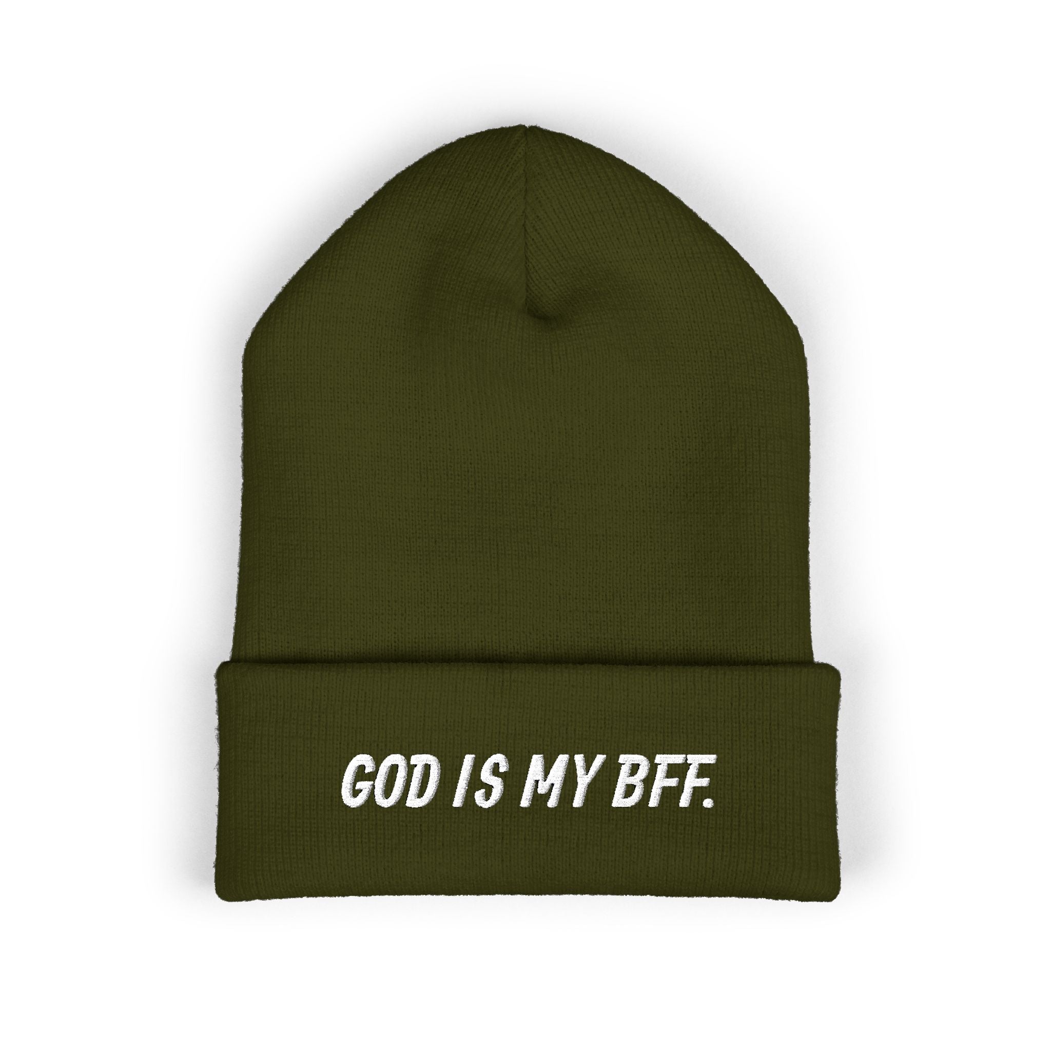 God Is My BFF Embroidered Beanie