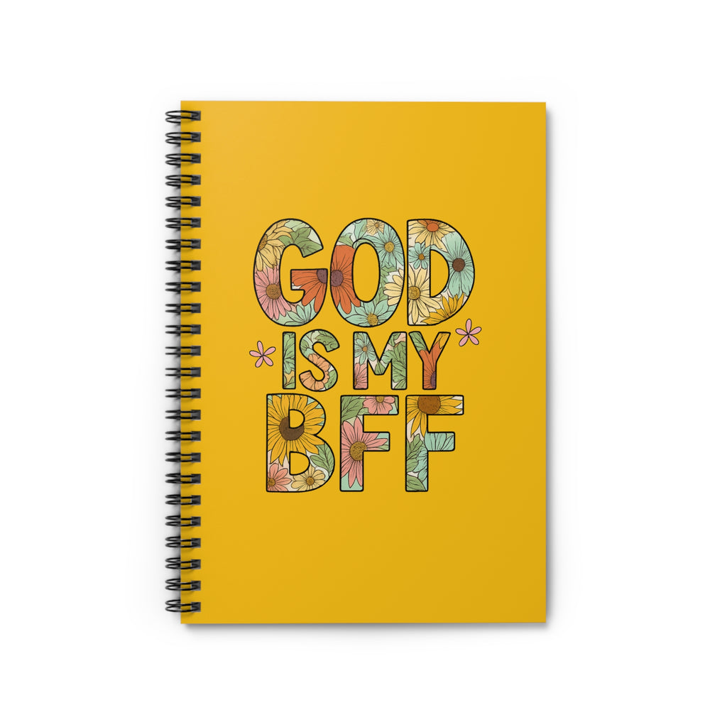 God Is My BFF Floral Notebook