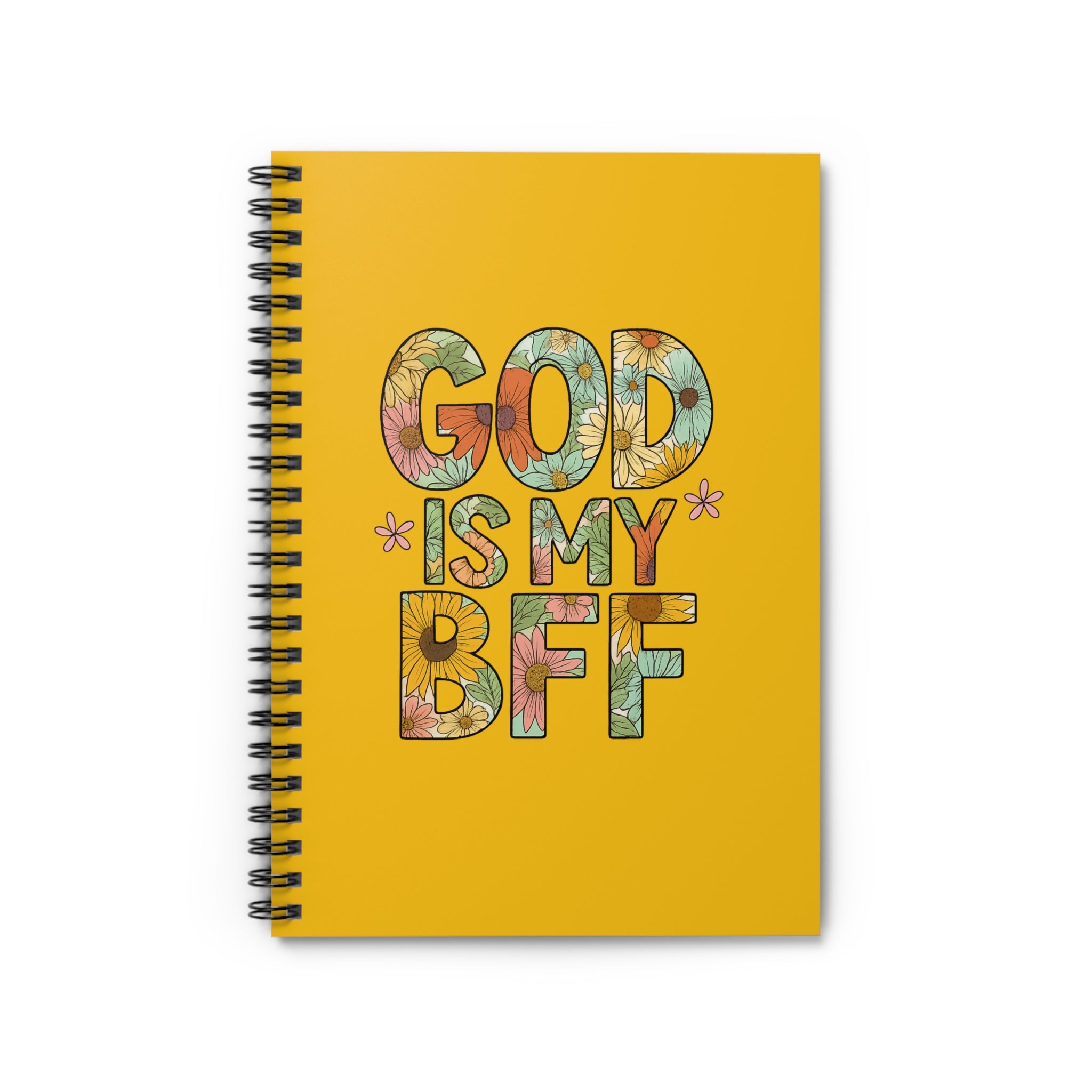 God Is My BFF Floral Notebook